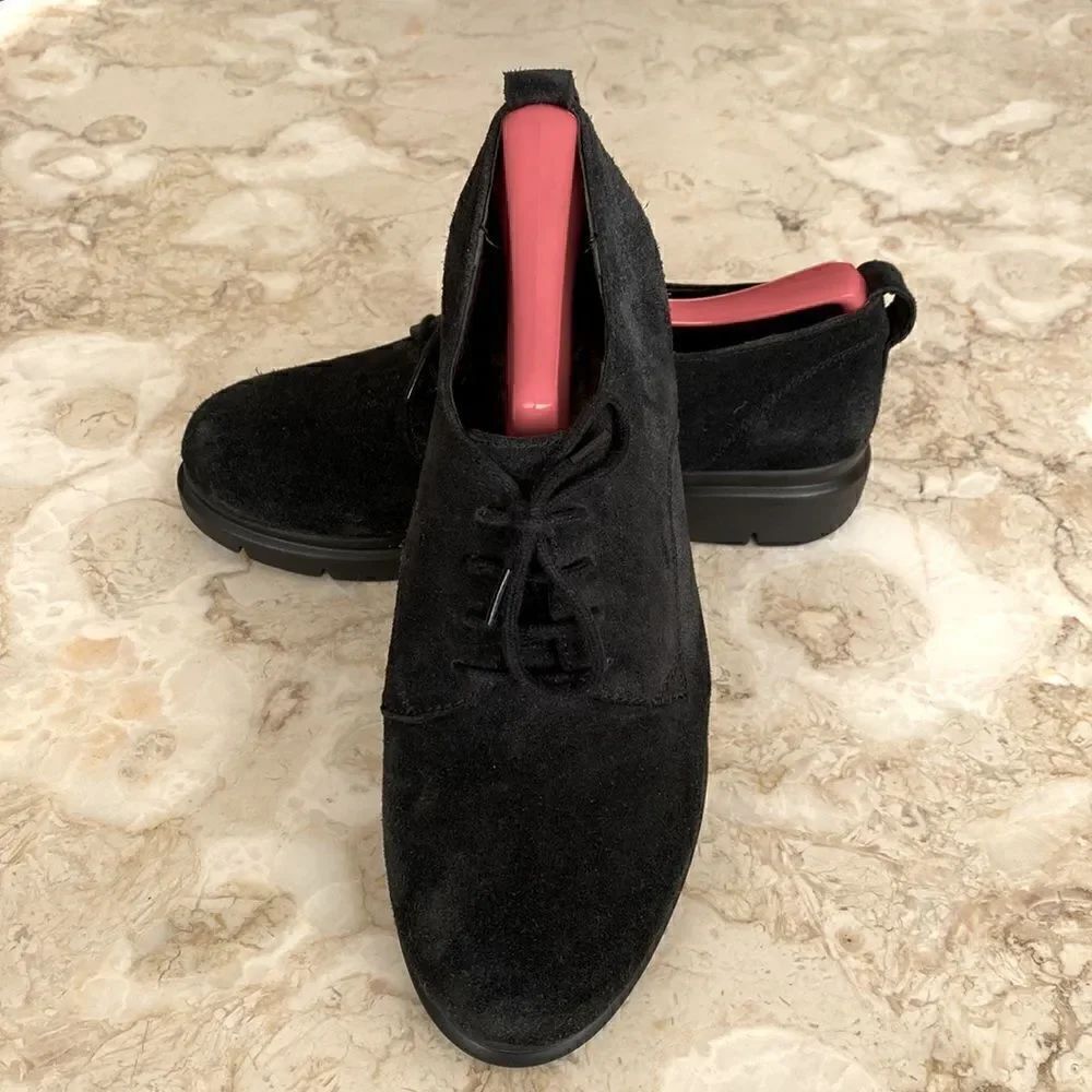 Colo Copenhagen Black Suede Leather Oxfords
